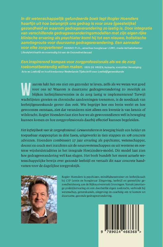 Achterkant van Het leefstijlboek voor de zorgprofessional