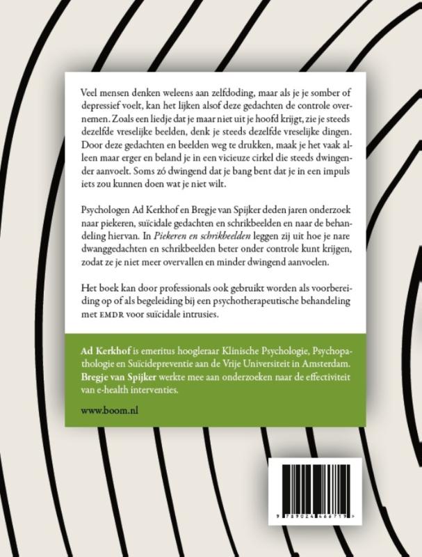 Achterkant van Piekeren en schrikbeelden