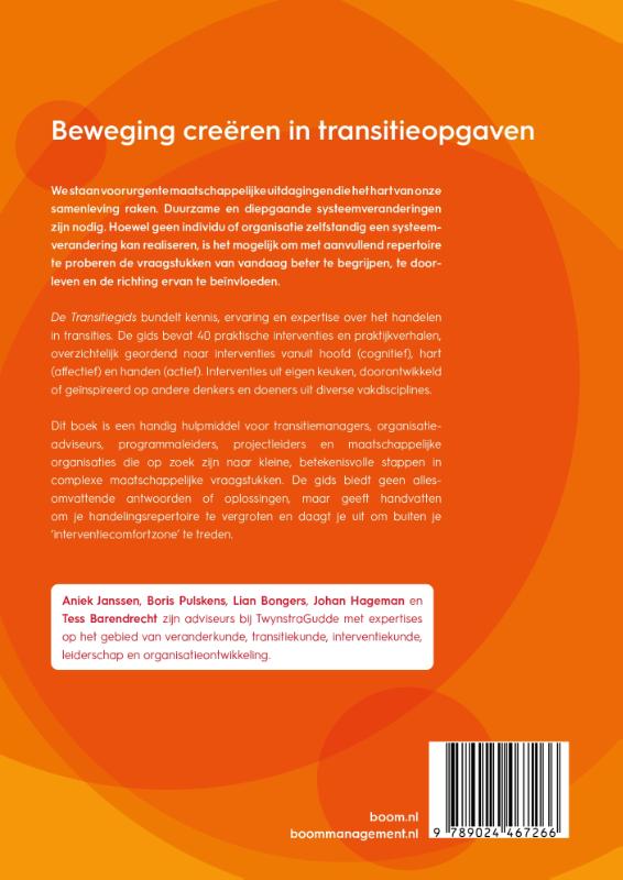 Achterkant van De Transitiegids