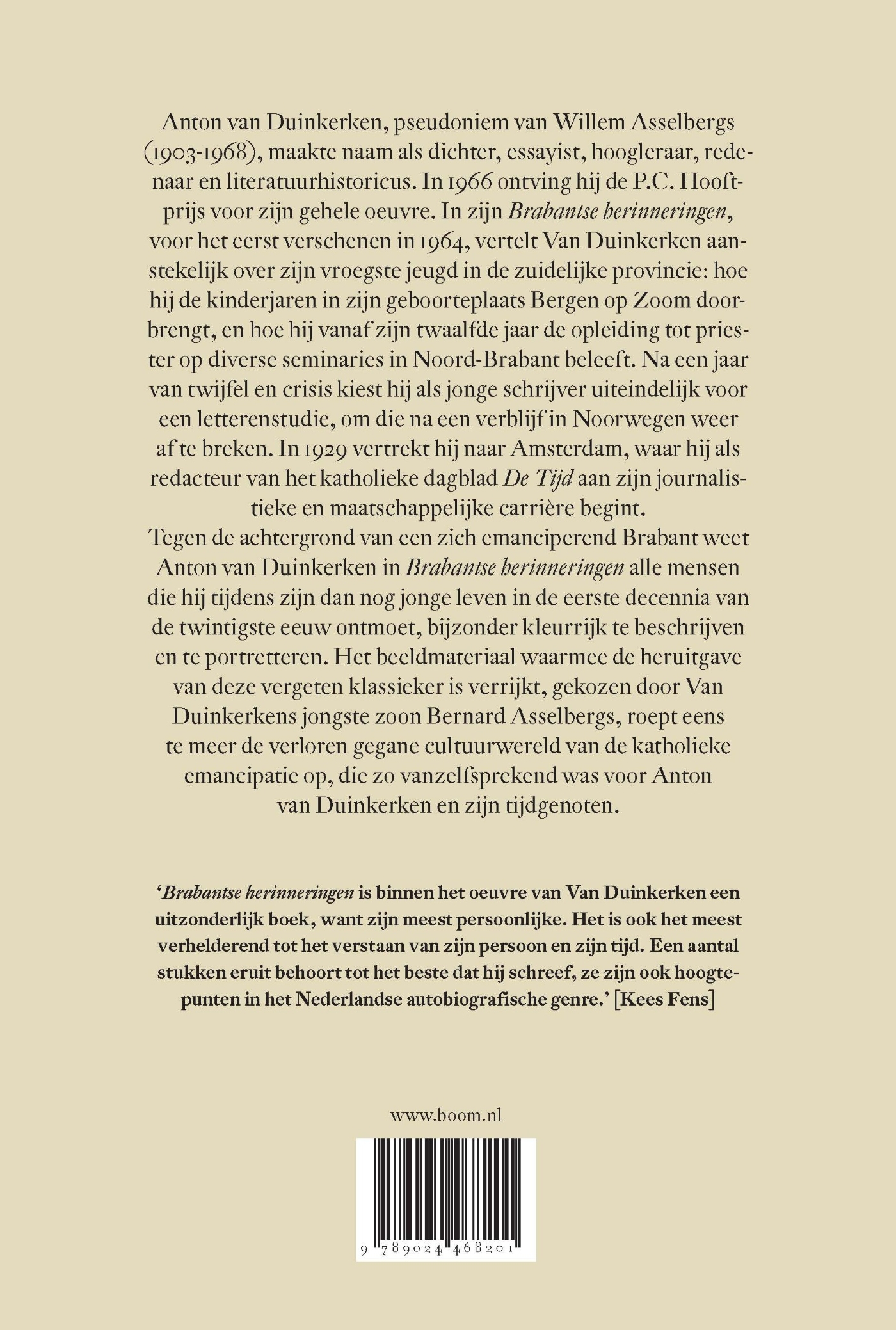 Achterkant van Brabantse herinneringen