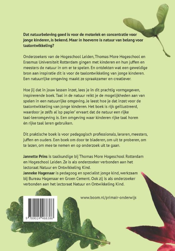 Achterkant van Taal in de natuur