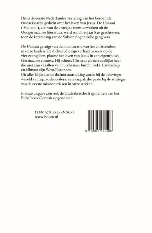 Achterkant van Heliand
