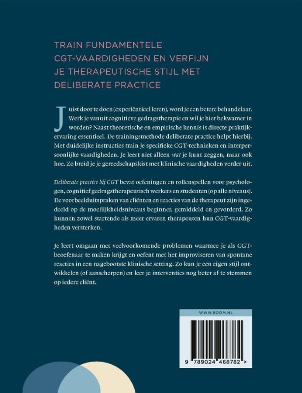 Achterkant van Deliberate practice bij CGT
