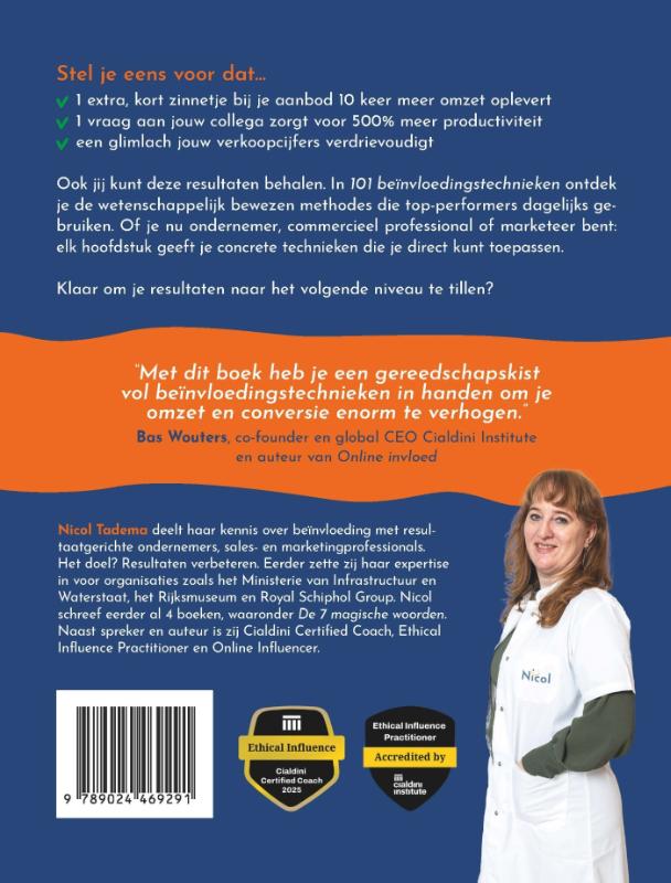 Achterkant van 101 beïnvloedingstechnieken