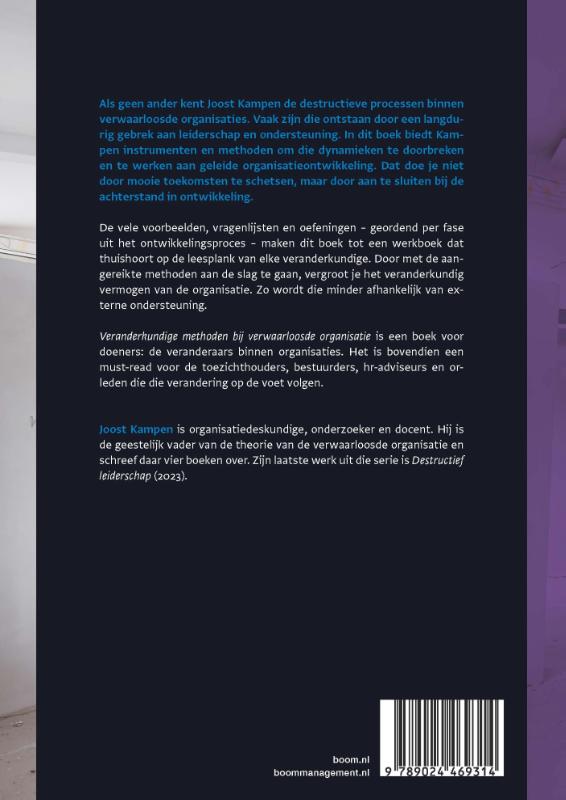Achterkant van Veranderkundige methoden bij verwaarloosde organisaties