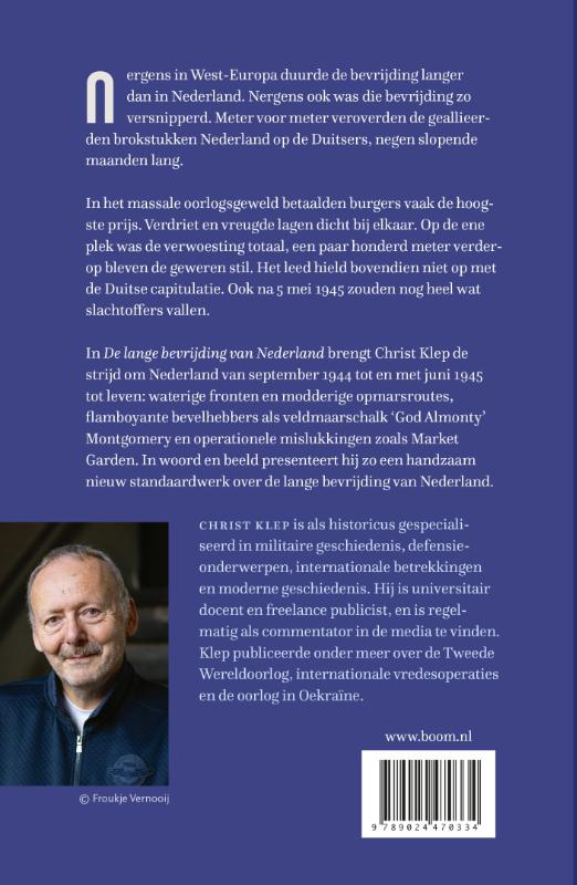 Achterkant van De lange bevrijding van Nederland