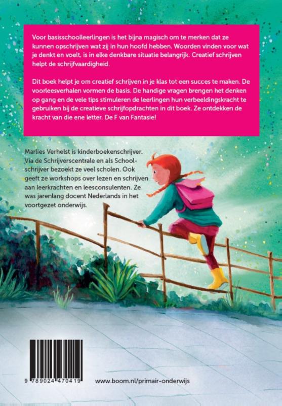Achterkant van De F van Fantasie