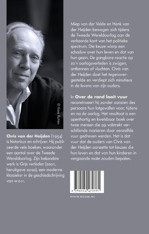 Achterkant van Over de rand laait vuur