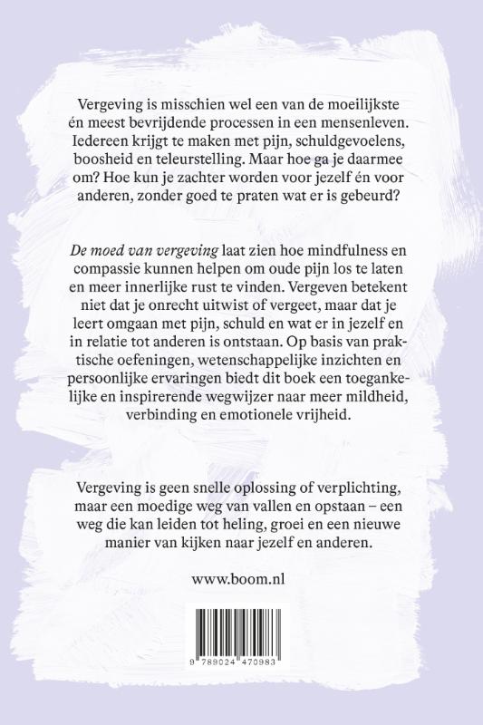 Achterkant van De moed van vergeving