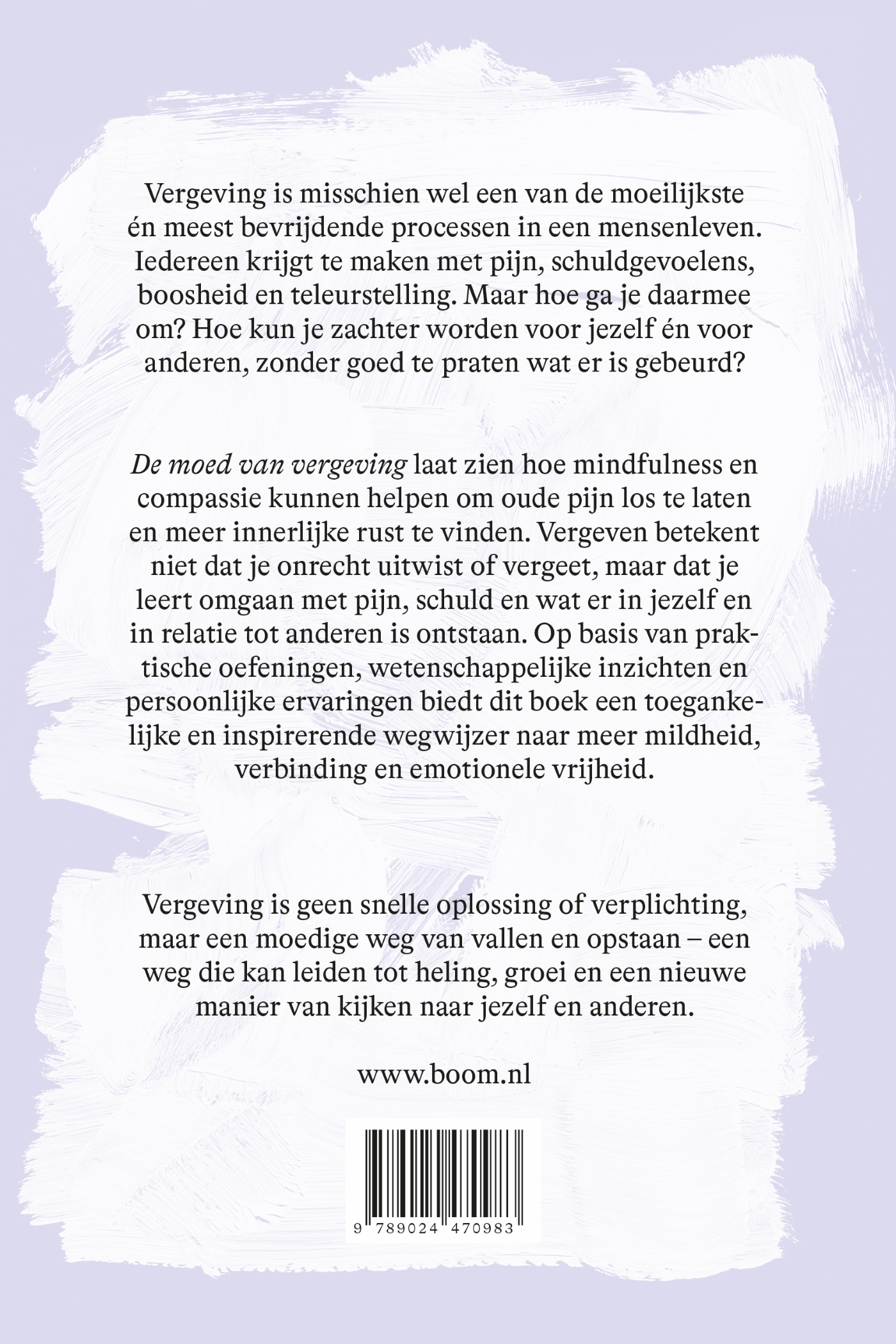 Achterkant van De moed van vergeving