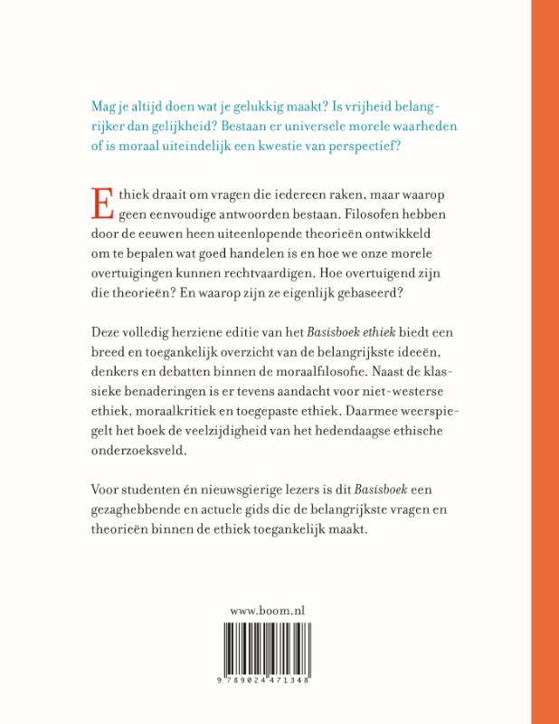Achterkant van Basisboek ethiek (Volledig herziene editie)