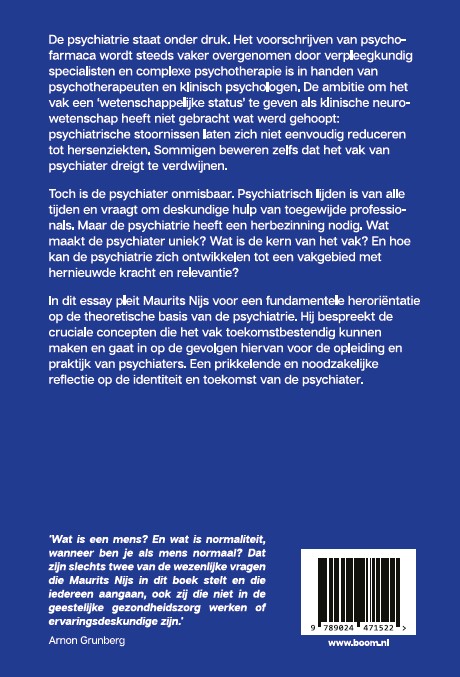 Achterkant van De psychiater van morgen