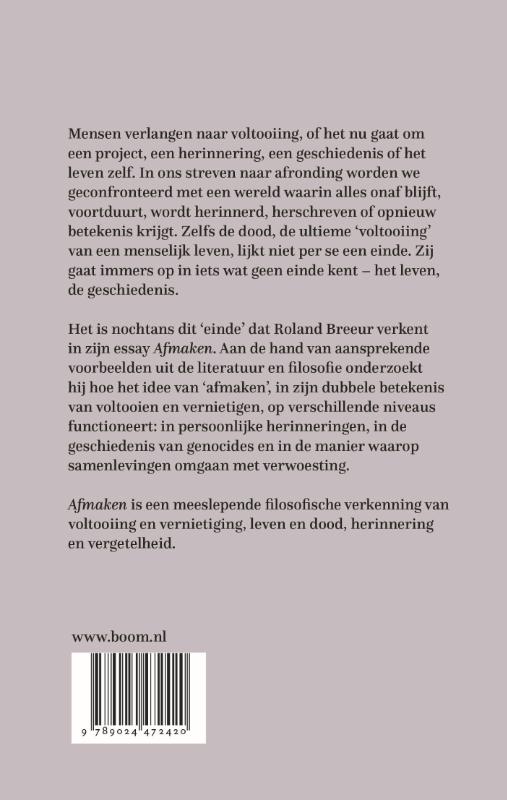 Achterkant van Afmaken