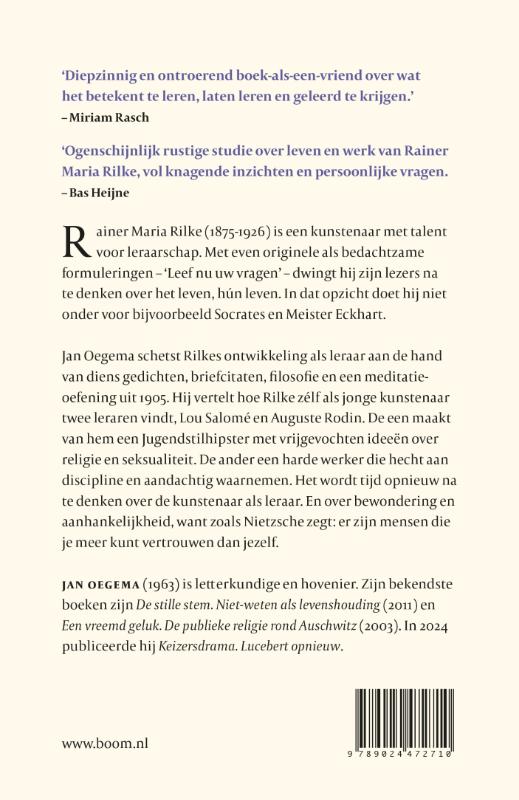 Achterkant van Rilke en de wijsheid