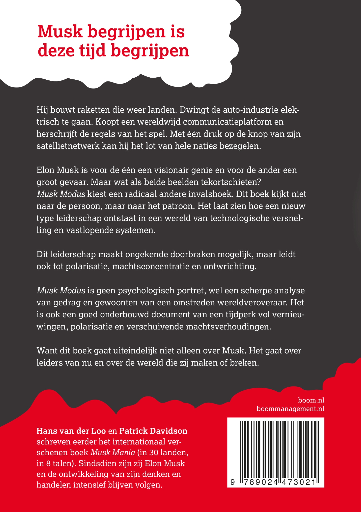Achterkant van Musk Modus