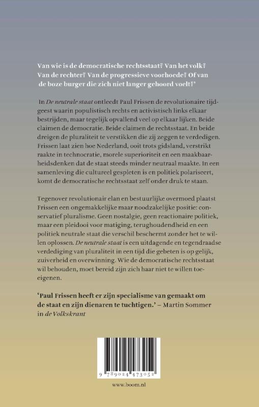 Achterkant van De neutrale staat