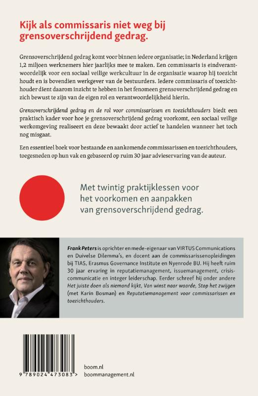 Achterkant van Grensoverschrijdend gedrag en de rol voor commissarissen en toezichthouders