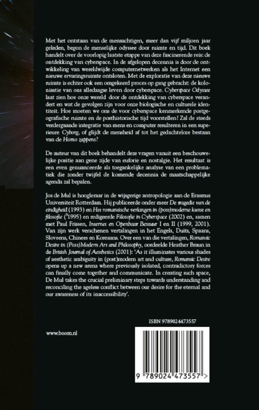Achterkant van Cyberspace Odyssee
