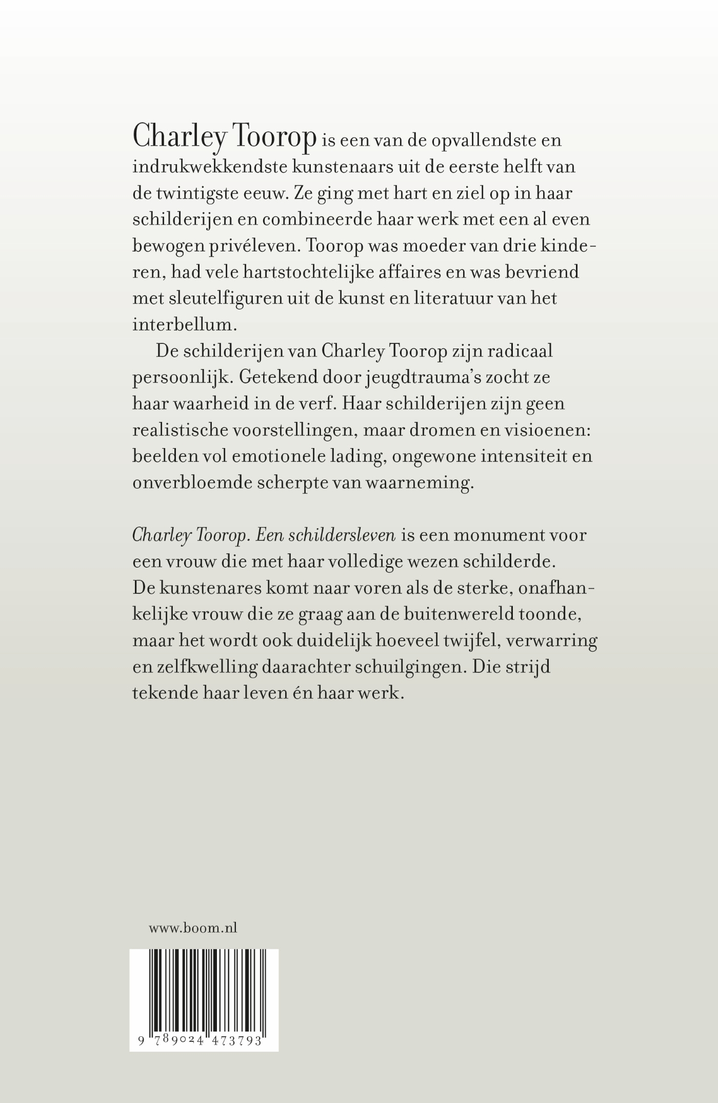 Achterkant van Charley Toorop