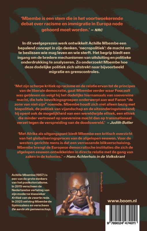 Achterkant van Necropolitiek