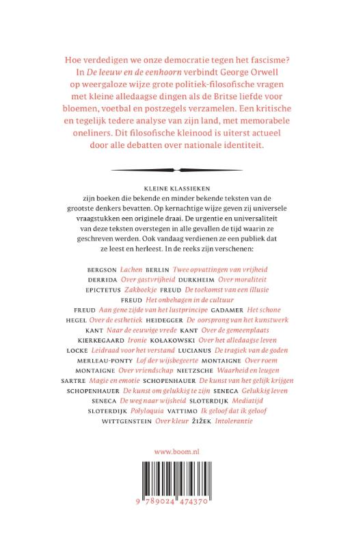 Achterkant van De leeuw en de eenhoorn