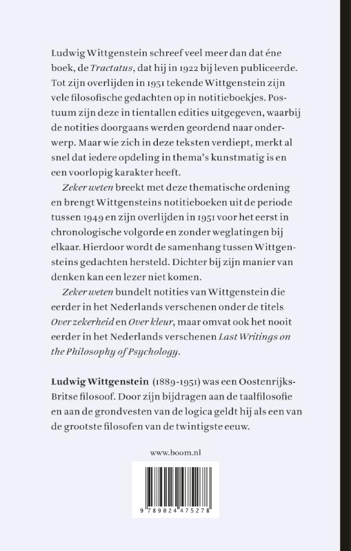 Achterkant van Zeker weten