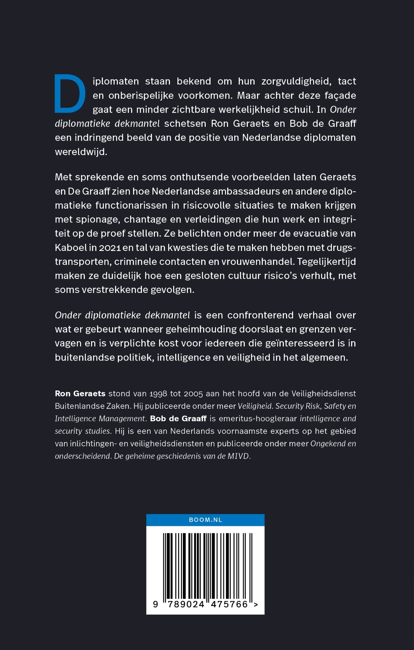 Achterkant van Onder diplomatieke dekmantel