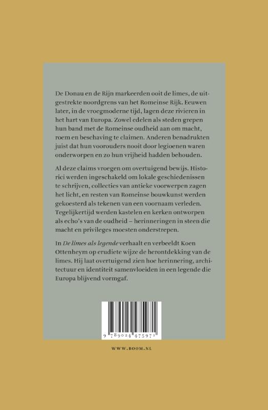 Achterkant van De limes als legende