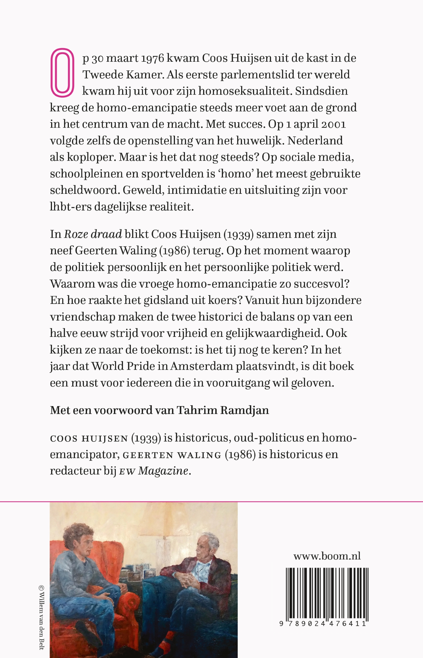 Achterkant van Roze draad