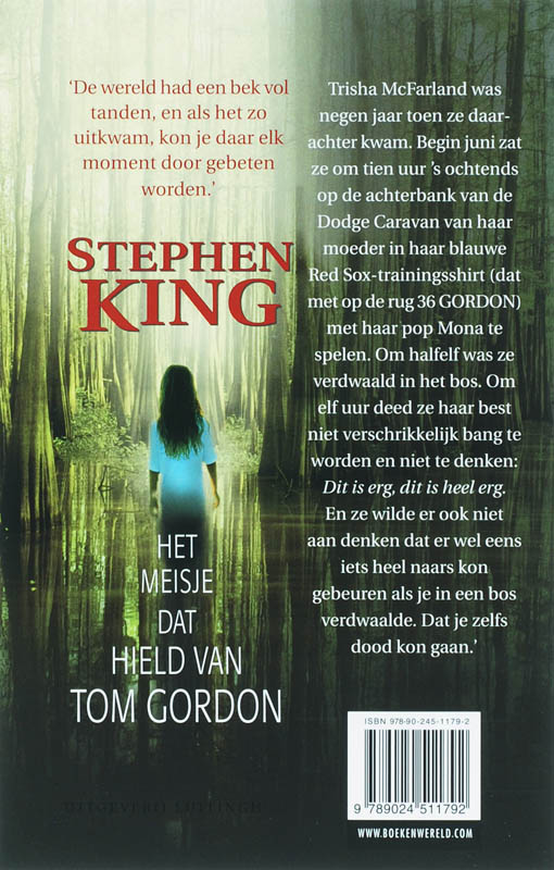 Achterkant van Het meisje dat hield van Tom Gordon