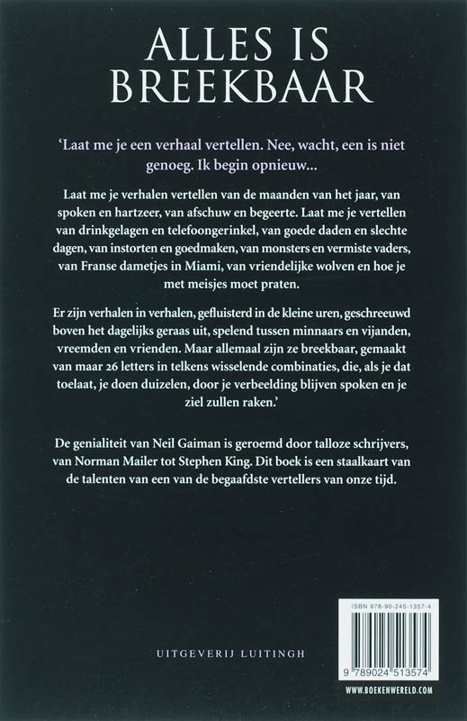 Achterkant van Alles is breekbaar