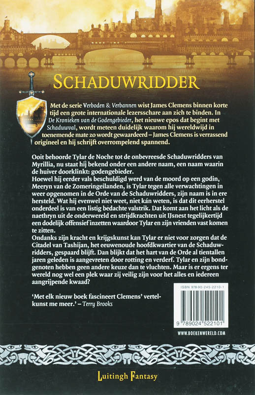 Achterkant van Schaduwridder