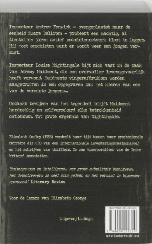 Achterkant van Schuldeloos bloed