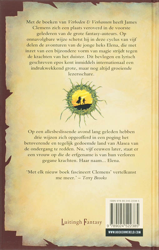Achterkant van 1 Boek van vuur midprice