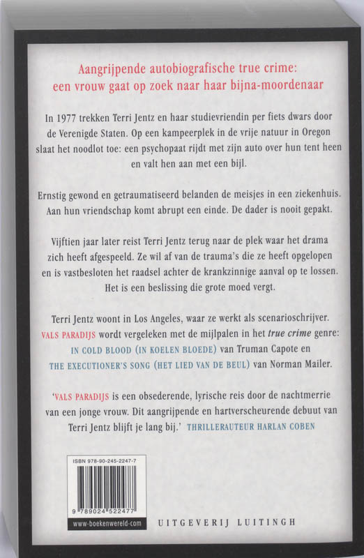 Achterkant van Vals paradijs