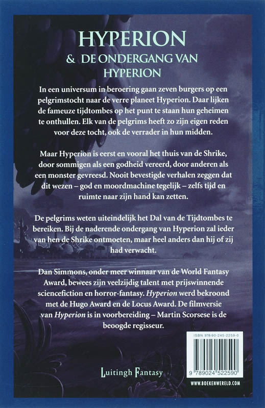 Achterkant van Hyperion Omnibus