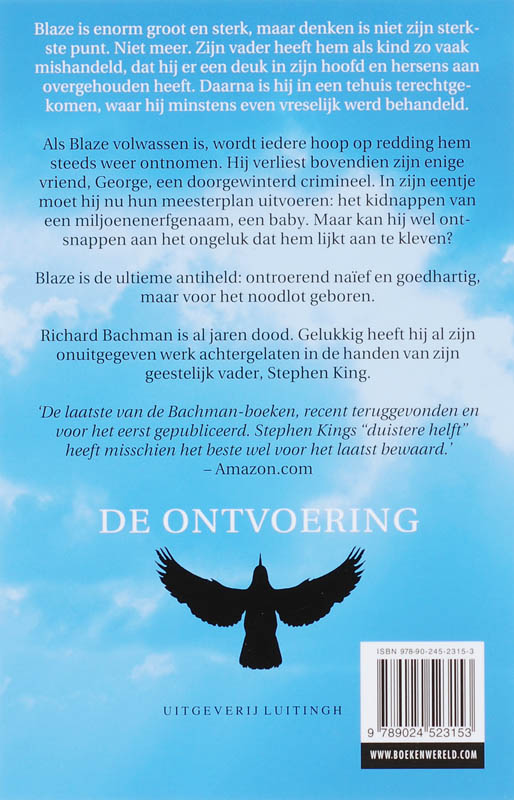 Achterkant van De ontvoering