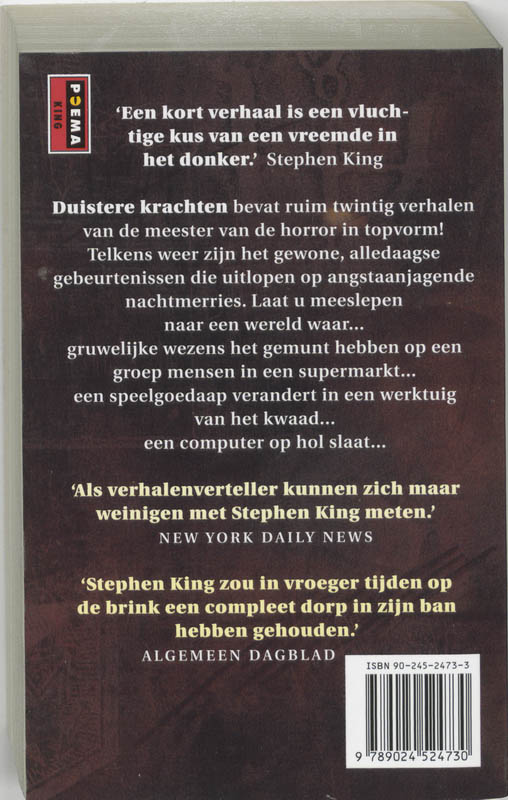 Achterkant van Duistere krachten