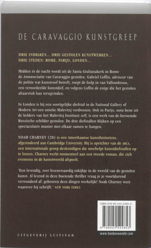 Achterkant van De Caravaggio kunstgreep