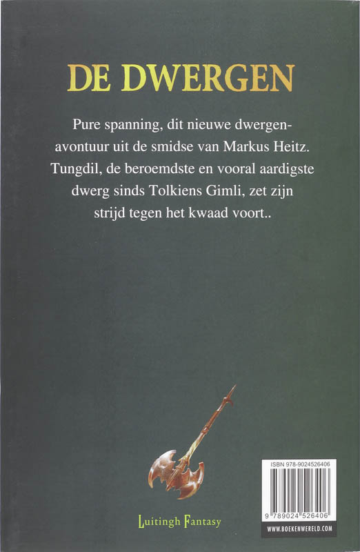Achterkant van De wraak van de dwergen