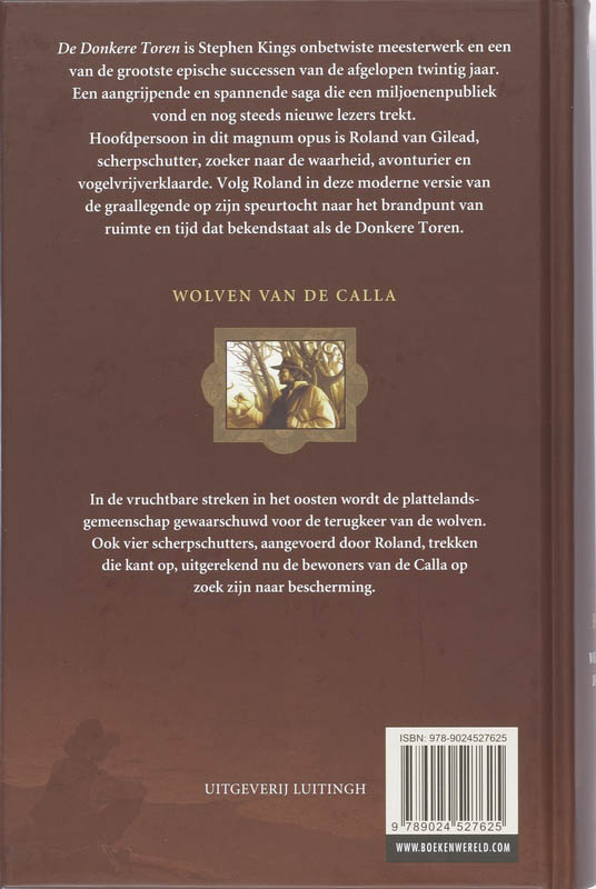Achterkant van Wolven van de Calla