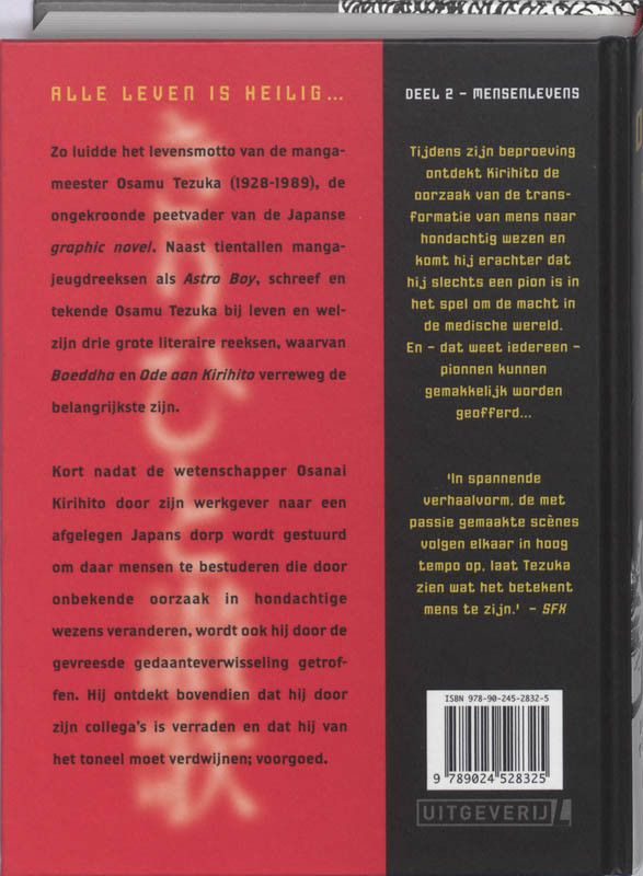 Achterkant van Deel 2: mensenlevens