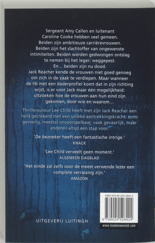 Achterkant van De bezoeker