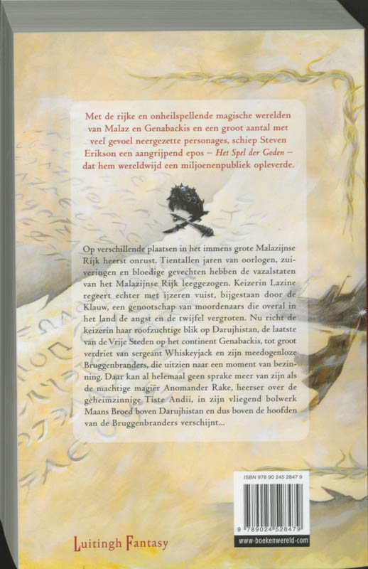 Achterkant van 1 De tuinen van de maan