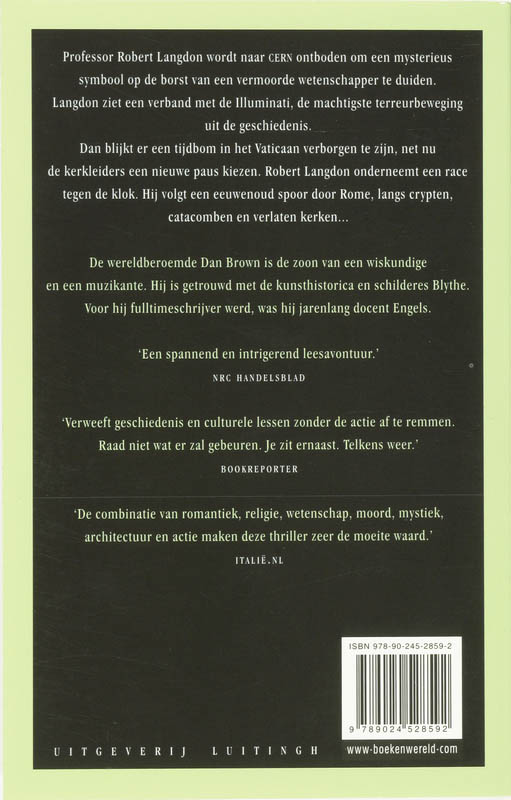 Achterkant van Het Bernini mysterie