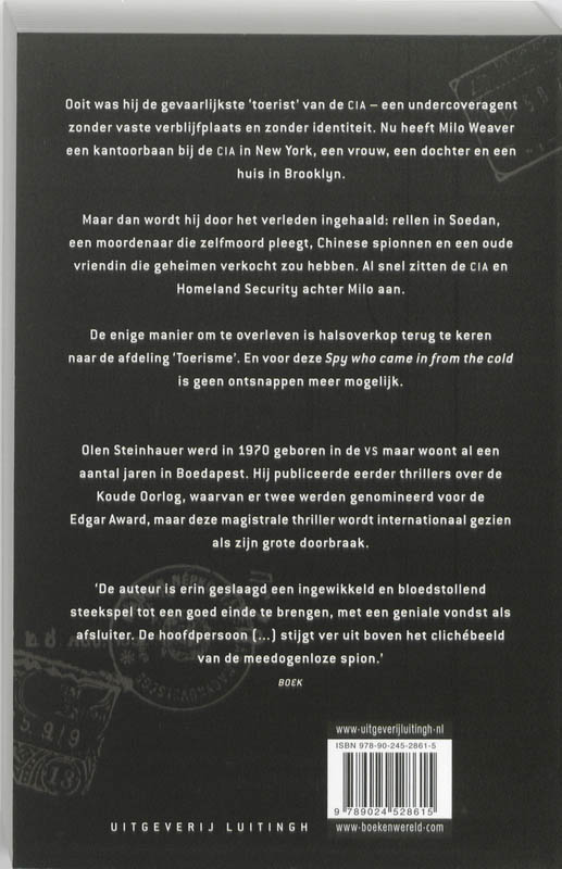 Achterkant van De toerist