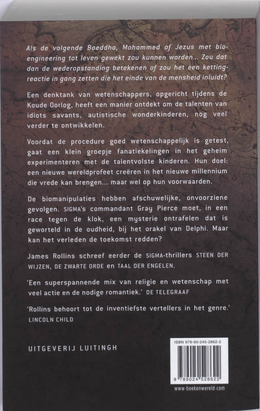 Achterkant van Het laatste orakel
