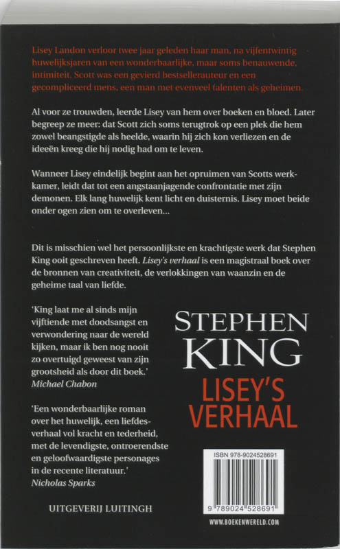 Achterkant van Lisey's verhaal