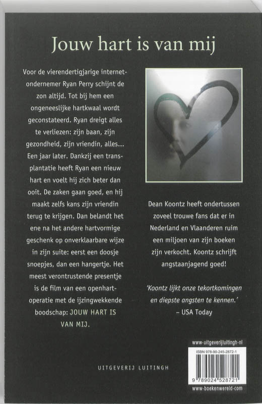 Achterkant van Jouw hart is van mij