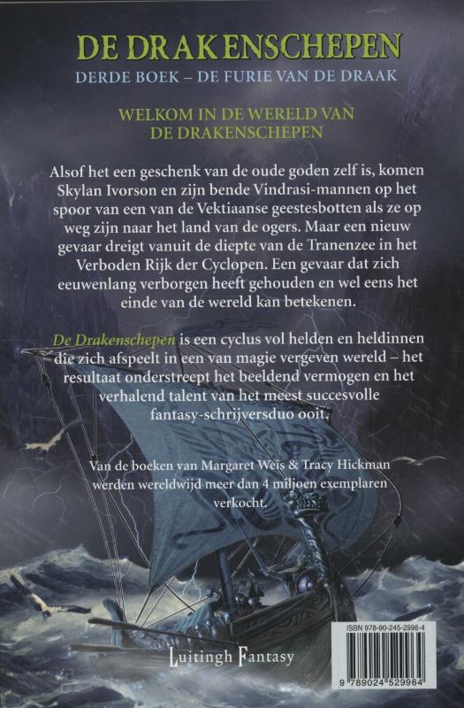 Achterkant van De furie van de draak